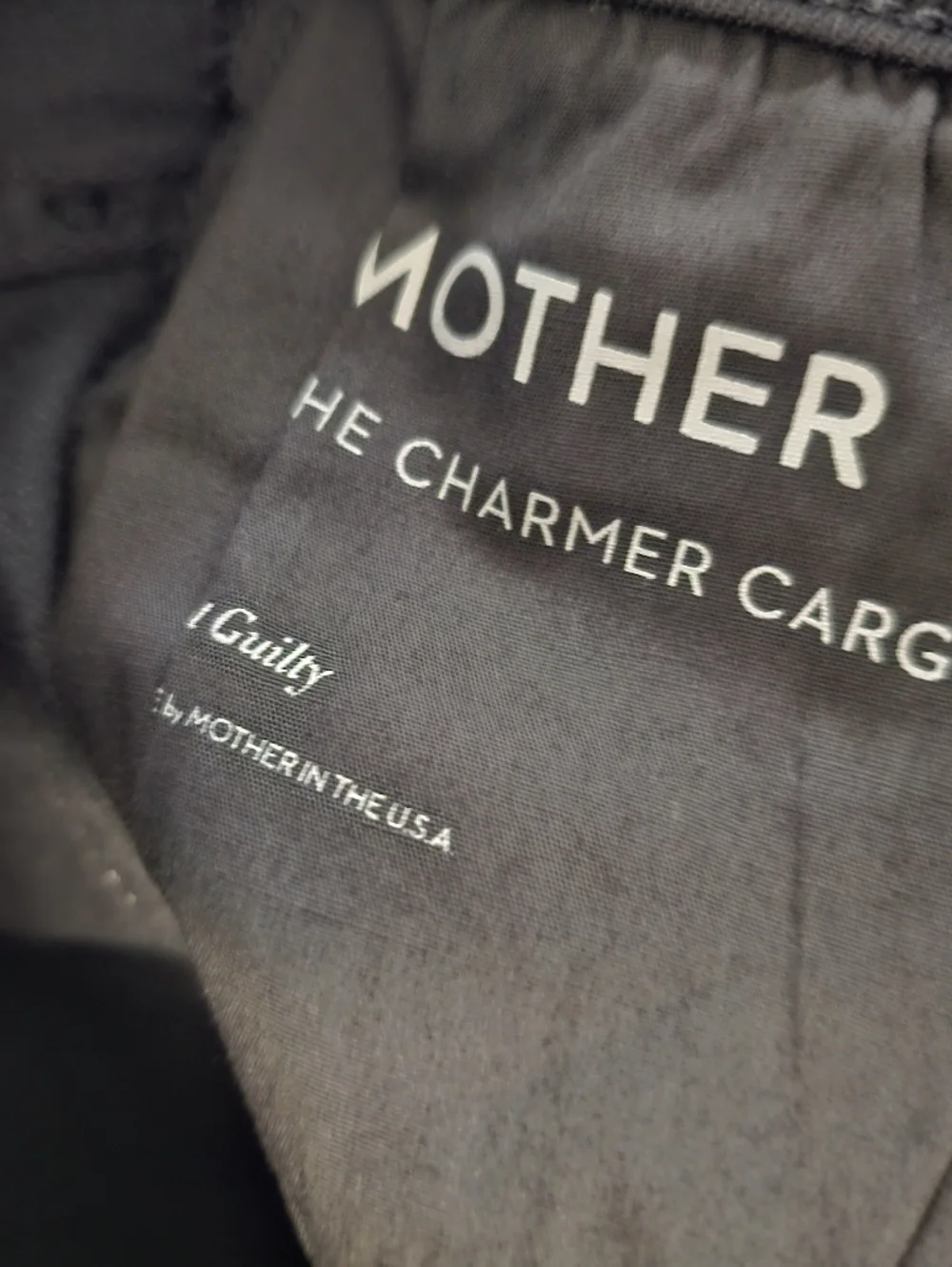 MOTHER The Charmer Cargo‎ High Rise Skinny Not Guilty Black Jeans 26 NWT